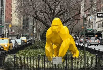 Kunstwerk: Mojo the Gorilla, Park Avenue, 2022. Kunstenaar: Idriss B.