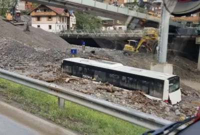 Schade na waterbom in Oostenrijk 