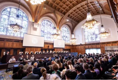 Internationale Hof van Justitie in Den Haag.