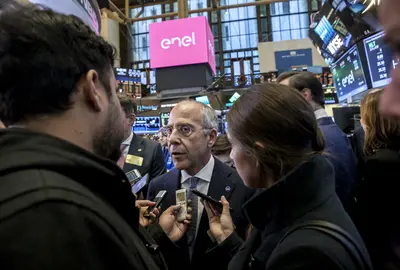 Handelsvloer, Wall Street, New York.