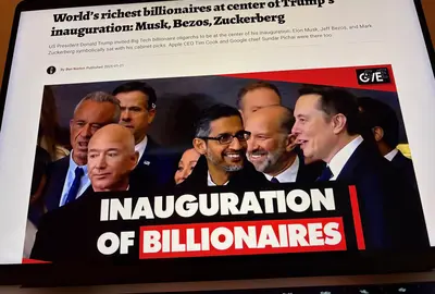 2025: Amerikaanse miljardairs wonen beëdiging president Trump bij