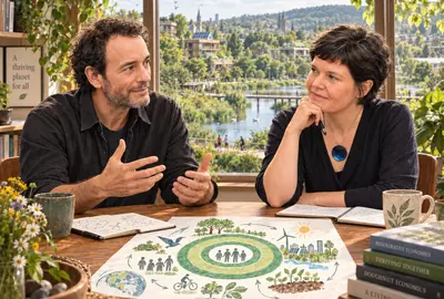 Jeremy Lent en Kate Raworth.