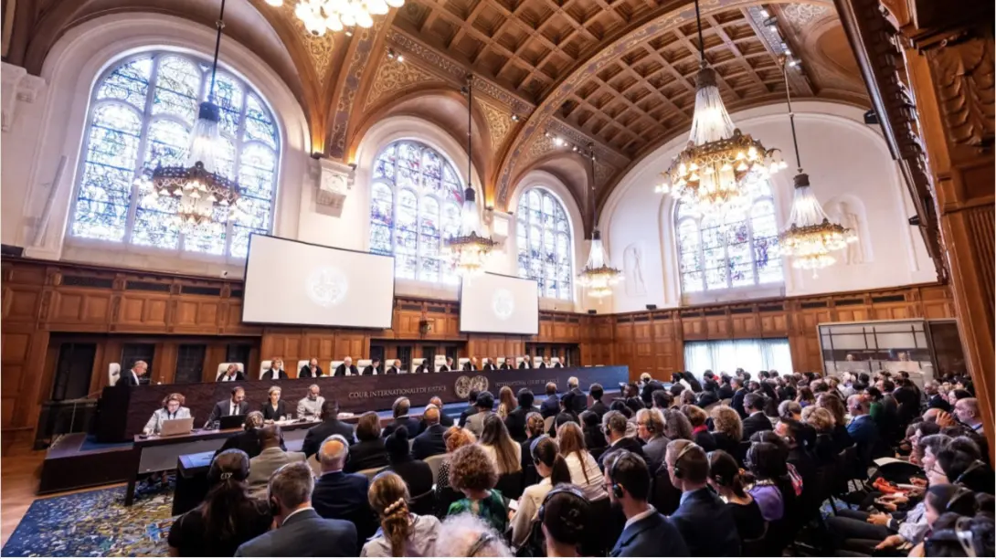 Internationale Hof van Justitie in Den Haag.