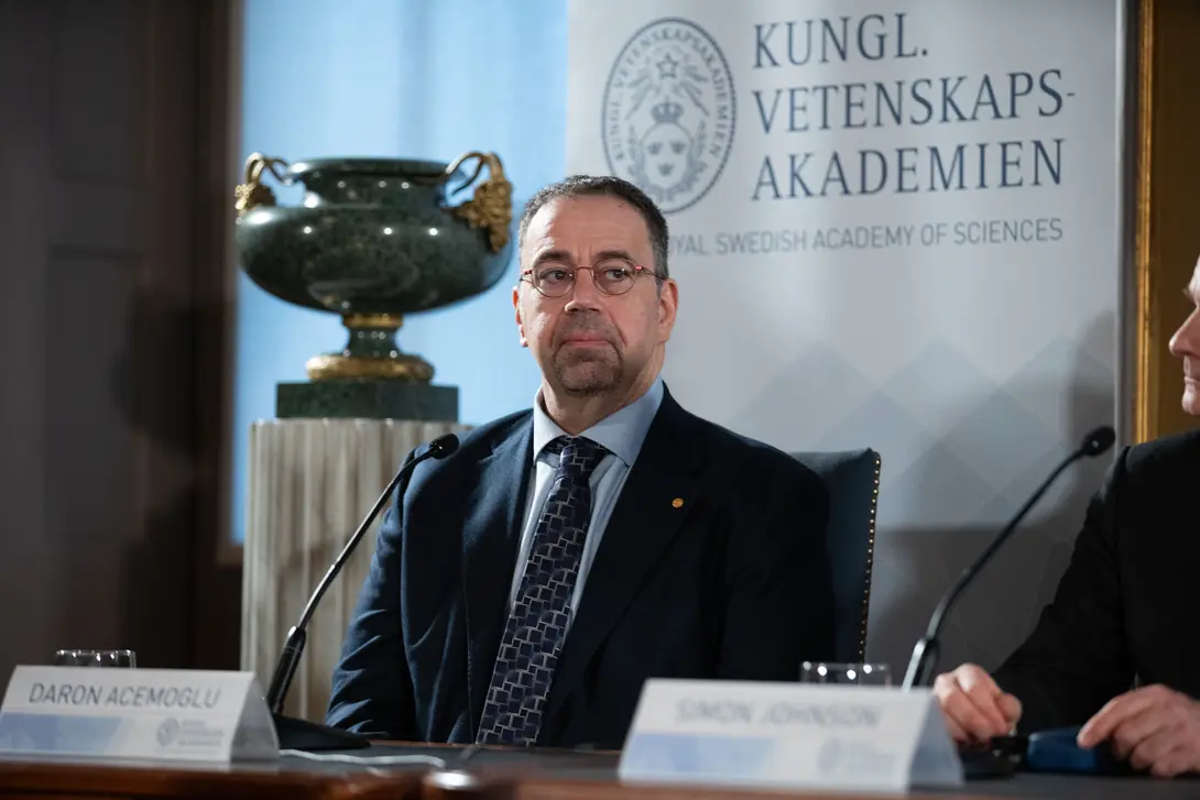 Daron Acemoglu, Nobelprijswinnaar voor economie, 2024.