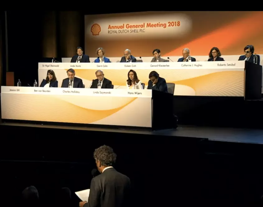 Aandeelhoudersvergadering van Shell in 2018